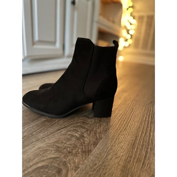 Dream Paris Black Booties Size 8 - Picture 8 of 10